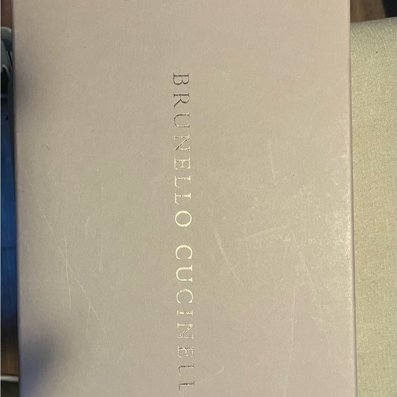 Brunello Cucinelli Soft Pink Logo Box with Gold Lettering